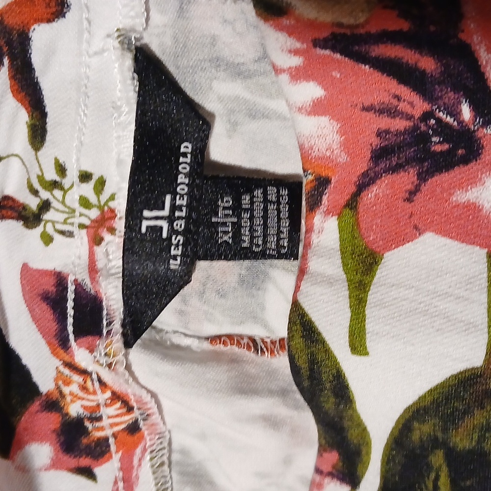 Jules & Leopold Floral Pull-On Bermuda Shorts - Size XL - Picture 6 of 8